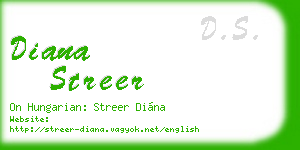 diana streer business card